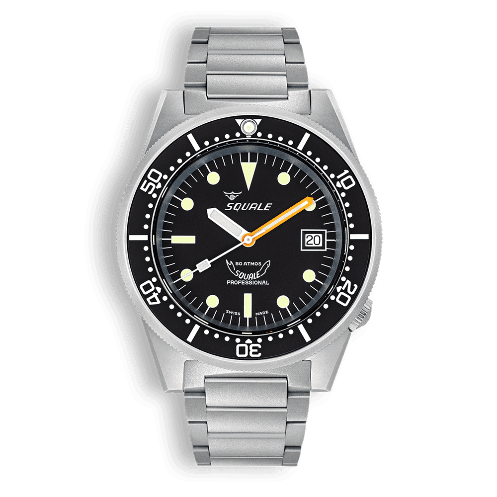 Squale 1521 Black Blasted Bracelet – Guru Watches