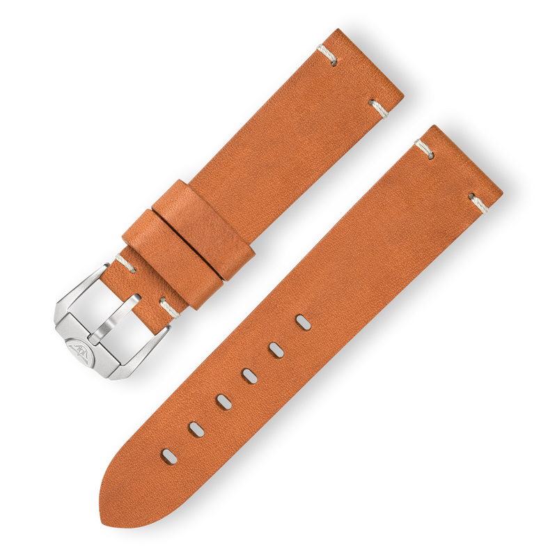 Chocolate Squale Leather Strap - 20mm