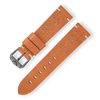 Chocolate Squale Perforated Leather Strap - 22mm