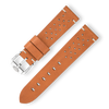 Chocolate Squale Perforated Leather Strap - 22mm