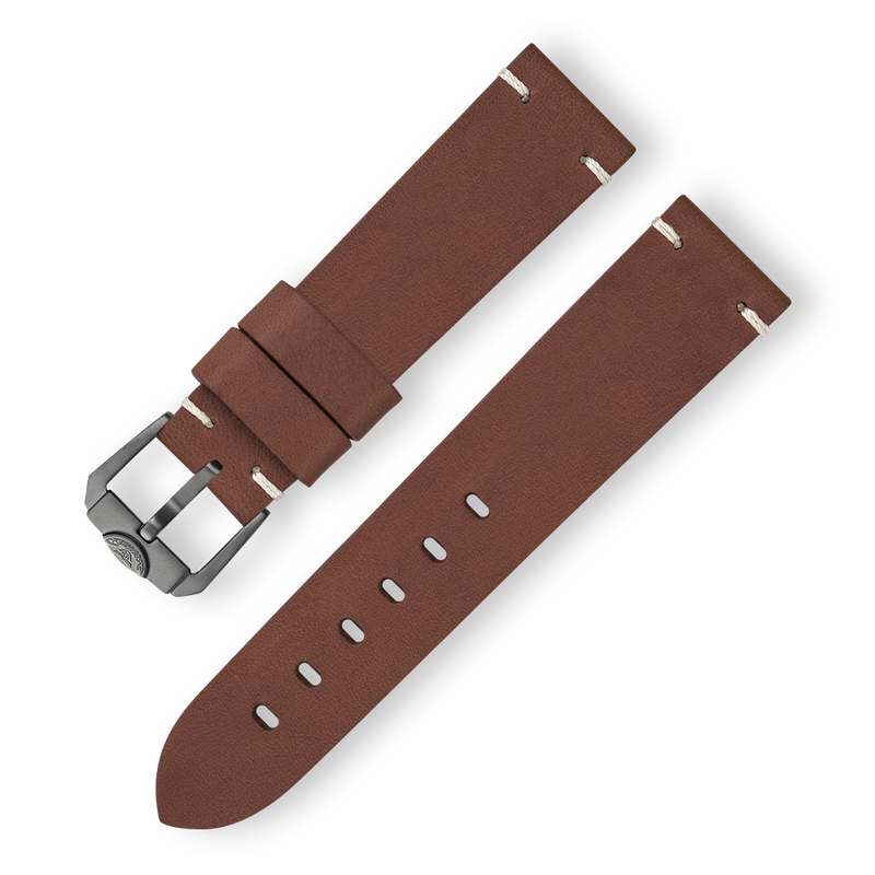 Dark Olive Green Squale Leather Strap - 20mm