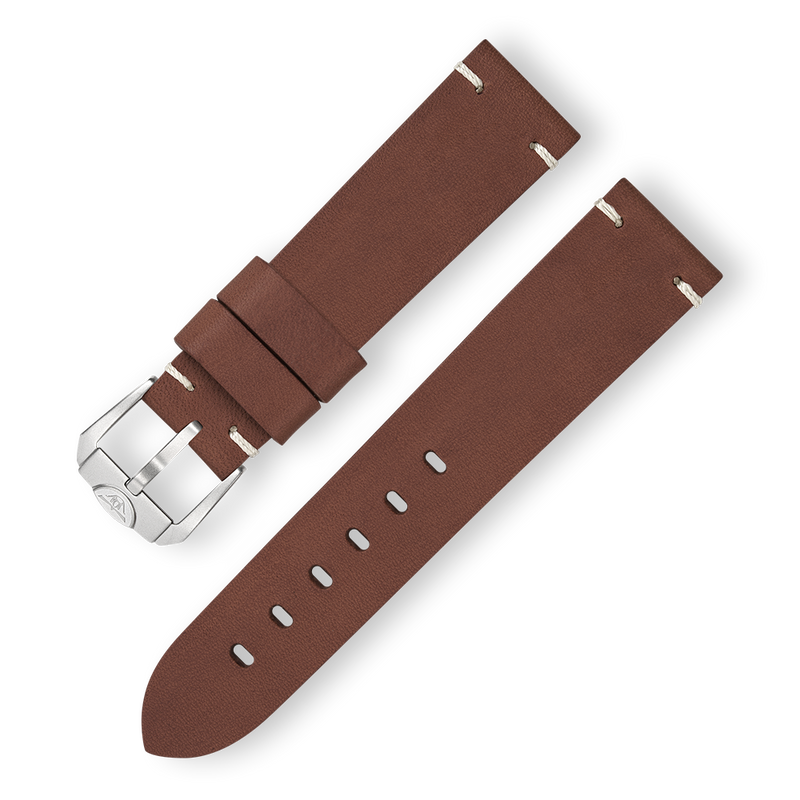 Dark Olive Green Squale Leather Strap - 20mm