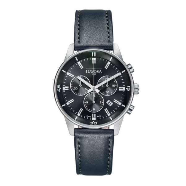 Dark Slate Gray Davosa Vireo Chronograph