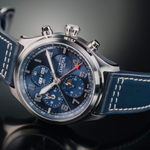 Dark Slate Gray Davosa Newton Pilot Moonphase Chronograph