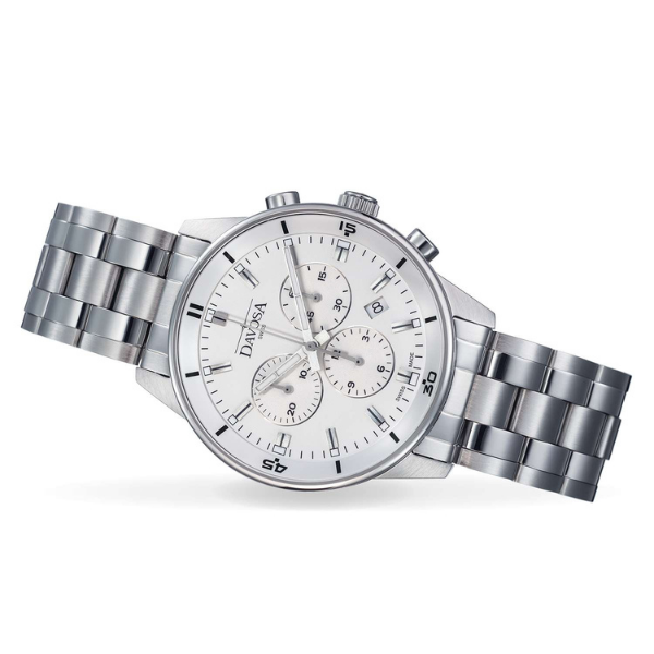 Light Gray Davosa Vireo Chronograph