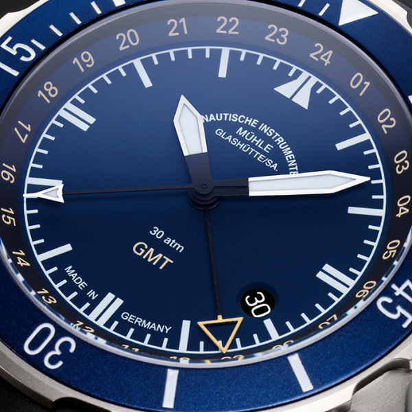 Midnight Blue Mühle-Glashütte Seebataillon GMT