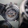 Dark Slate Gray Davosa Newton Pilot Moonphase Chronograph