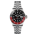 Light Gray Davosa Ternos Professional - TT- GMT ST Black/RedBezel