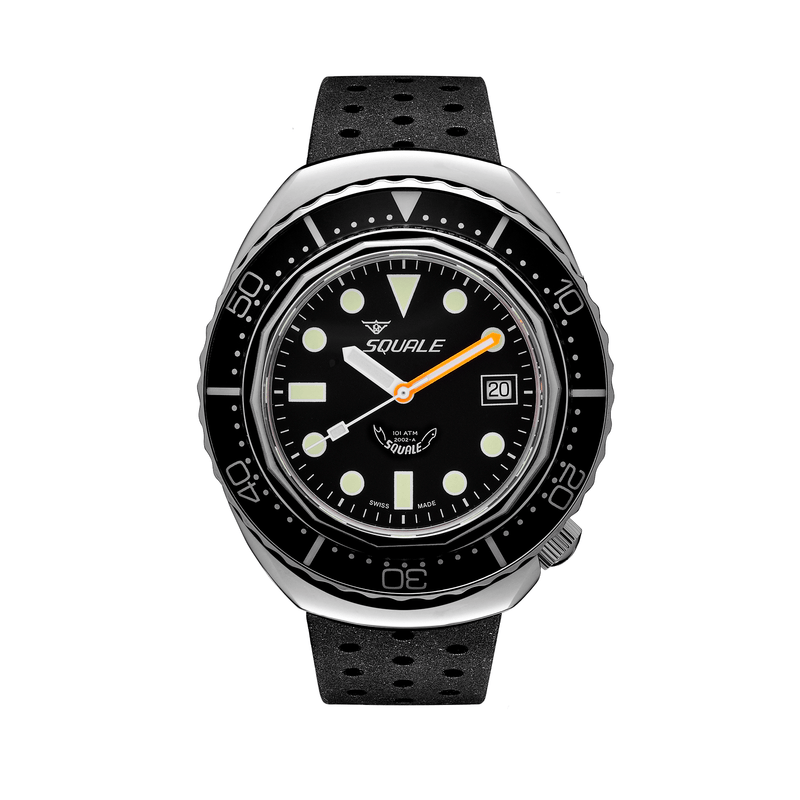 Black Squale 2002 Black, Round Dots