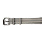 Light Slate Gray Grey & Light Grey 2 Stripe  NATO Strap