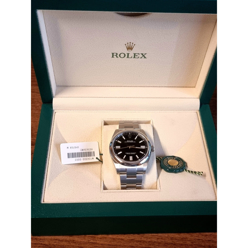 Gray Rolex Oyster Perpetual 41mm Black