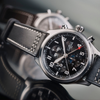 Dark Slate Gray Davosa Newton Pilot Moonphase Chronograph