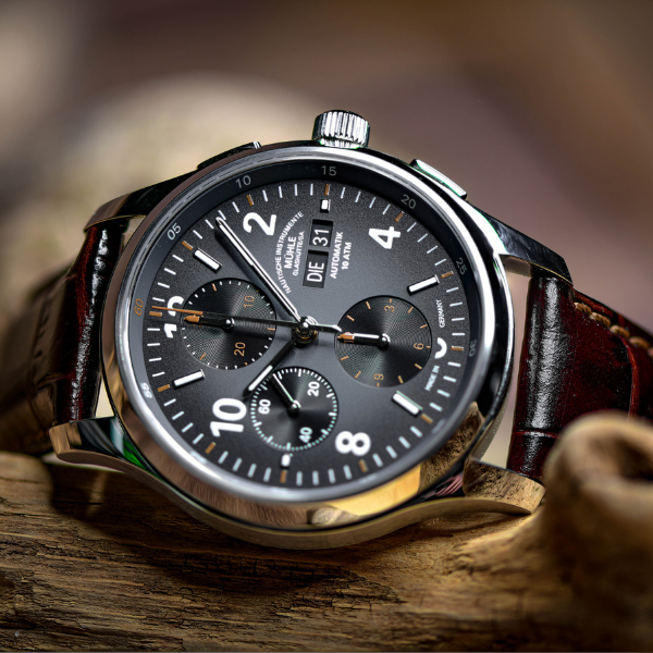 Dark Slate Gray Mühle-Glashütte Lunova Chronograph