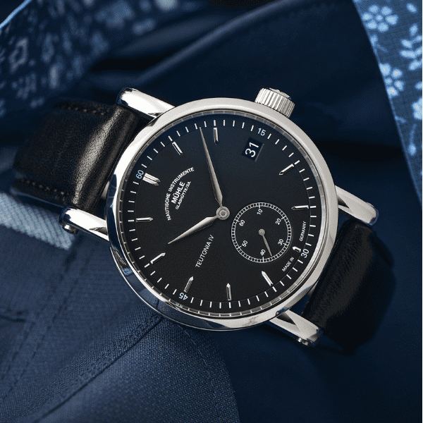 Dark Slate Gray Mühle-Glashütte Teutonia IV Small Seconds