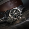 Dark Slate Gray Davosa Newton Pilot Moonphase Chronograph