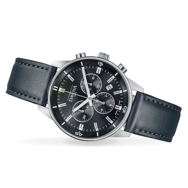 Dark Slate Gray Davosa Vireo Chronograph