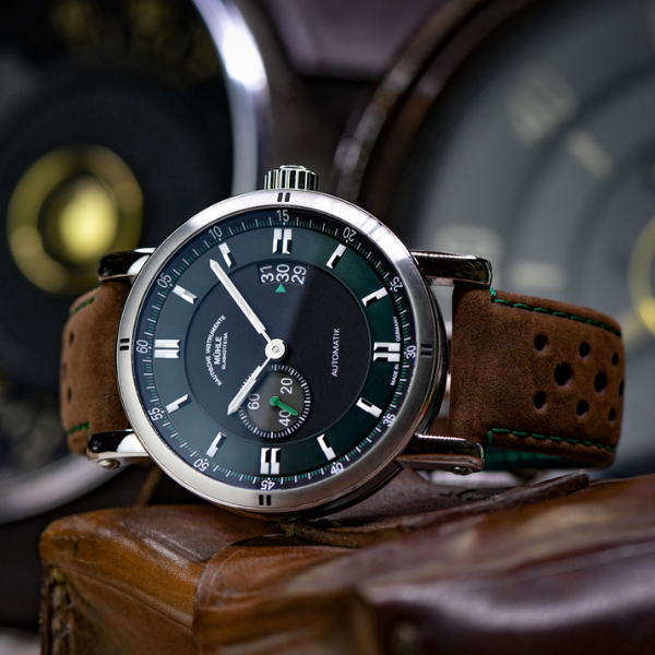 Dark Slate Gray Mühle-Glashütte Teutonia Sport II “Racing Green”