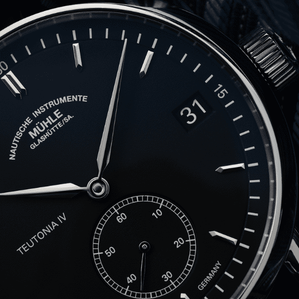 Black Mühle-Glashütte Teutonia IV Small Seconds