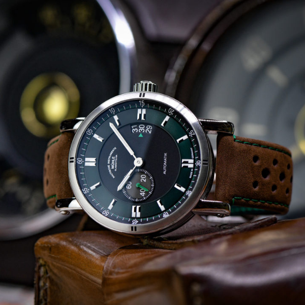 Dark Slate Gray Mühle-Glashütte Teutonia Sport II “Racing Green”