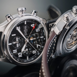 Dark Slate Gray Davosa Newton Pilot Moonphase Chronograph