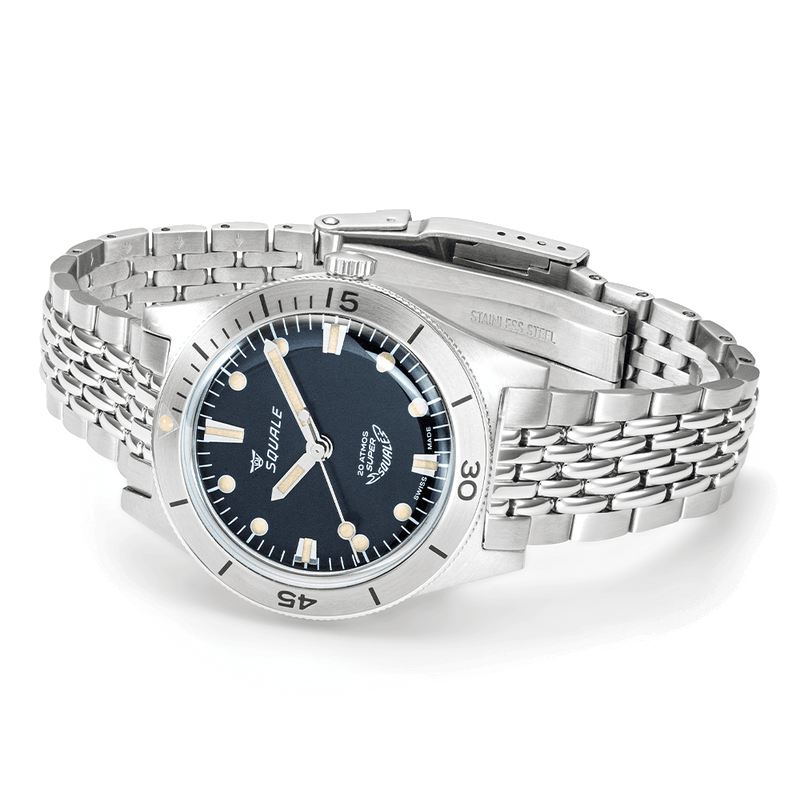 Light Gray Squale Super-Squale Sunray Black Bracelet