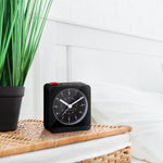 Dark Slate Gray Analog Desk Alarm Clock With Auto-Night Light