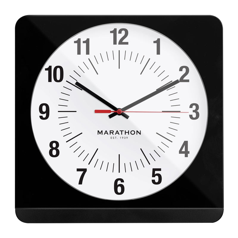 White Smoke Studio Edition Jumbo 12 Inch Analog Wall Clock With Auto Night-Light