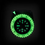 Clip-On Wrist Compass with Glow in The Dark Bezel - marathonwatch