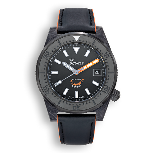 Dark Slate Gray Squale T-183 T-183 Forged Carbon Orange