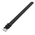 Dark Slate Gray 18mm Single-Piece Rubber Watch Strap - Stainless Steel Hardware