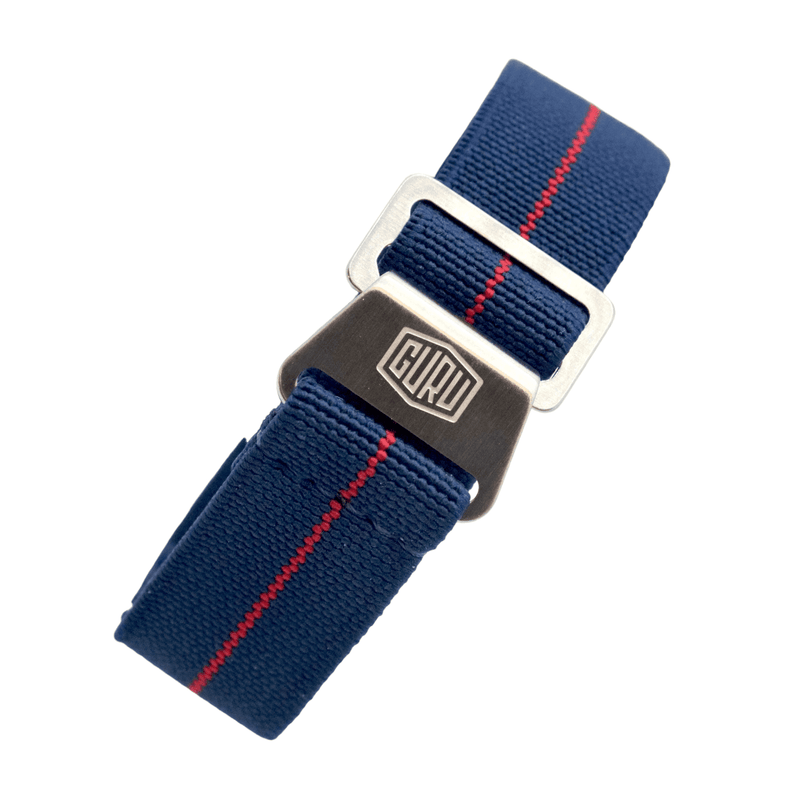 Dark Slate Gray GURU Marine Nationale Strap  Blue & Red