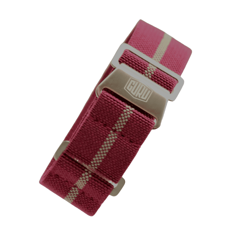 Saddle Brown GURU Marine Nationale Strap  Maroon & Khaki