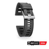 Dark Slate Gray ISOFRANE Rubber Dive Watch Strap - Anthracite