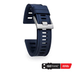 Dark Slate Gray ISOFRANE Rubber Dive Watch Strap - Blue