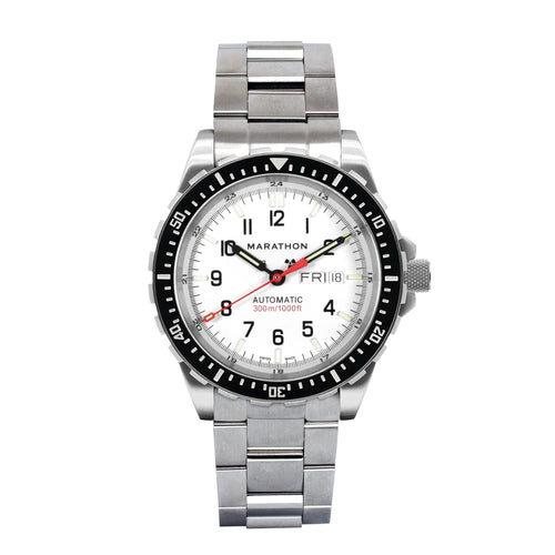 Gray MARATHON Arctic Edition Jumbo Diver's SAR Automatic (JDD) Stainless Steel Bracelet - 46mm