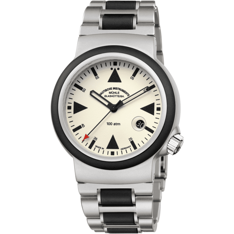 Light Gray Mühle-Glashütte S.A.R. RESCUE-TIMER  LUMEN