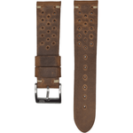 Dark Olive Green GURU Leather Watch Strap - 22mm