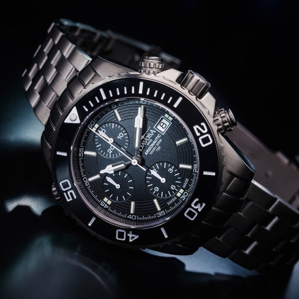 Black Davosa Argonautic Lumis Chronograph