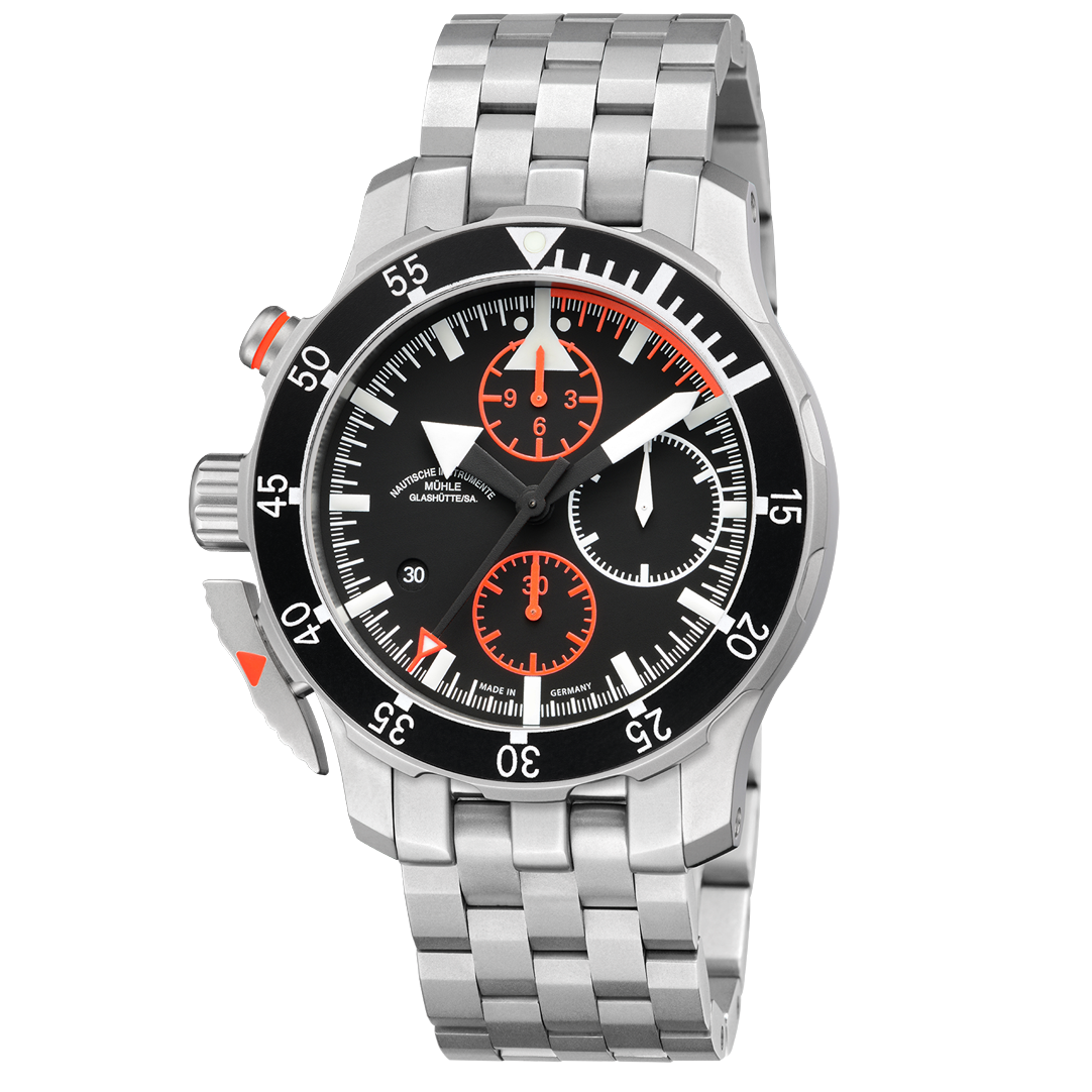Muhle Glashutte S.A.R. FLIEGER CHRONOGRAPH SS M1 41 33 MB Guru Watches
