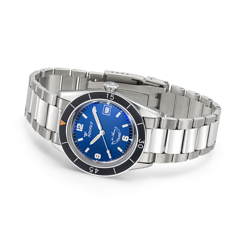 Light Gray Squale SUB-39 Blue Bracelet