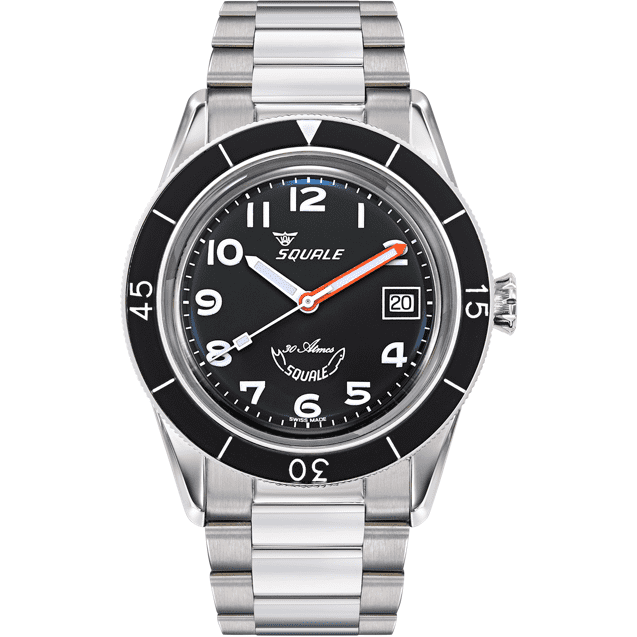 Light Gray Squale SUB-39 Black Arabic Bracelet