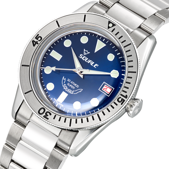 Light Gray Squale SUB-39 Superblue Bracelet