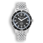 Light Gray Squale Super-Squale Arabic Numerals Black Bracelet