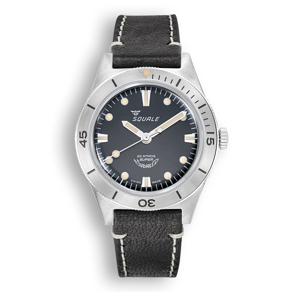Squale Super-Squale Sunray Black Leather
