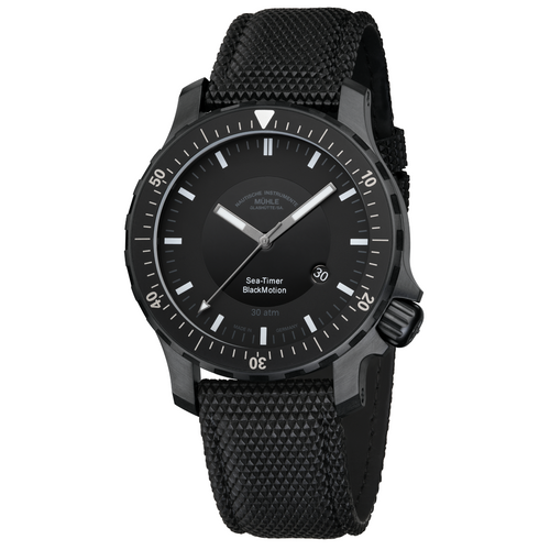 Dark Slate Gray Mühle-Glashütte SEA-TIMER BLACKMOTION - M1-41-83-NB