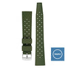 Dark Olive Green TROPIC Textured Rubber Waterproof Diving Strap In NATO GREEN