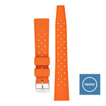 Chocolate TROPIC Textured Rubber Waterproof Diving Strap In ORANGE