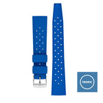 Dark Cyan TROPIC Textured Rubber Waterproof Diving Strap In ROYAL BLUE