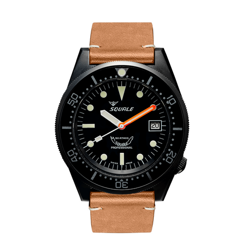 Rosy Brown Squale 1521 PVD Leather