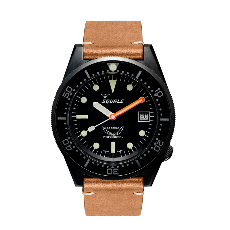 Rosy Brown Squale 1521 PVD Leather